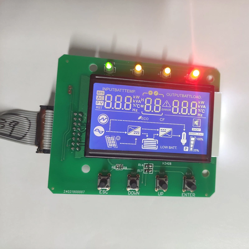 Yksivärinen segmentin LCD -näyttömoduuli